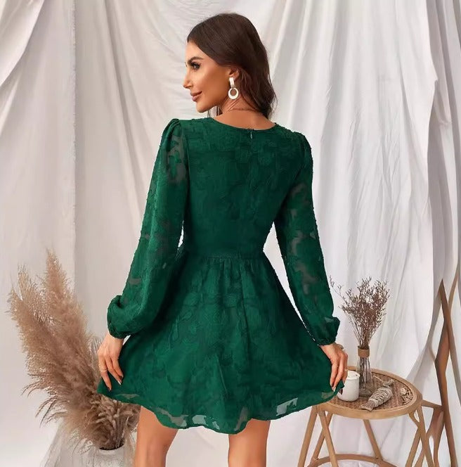 Relaxed-Fit Satin Midi Dress with Short Sleeves