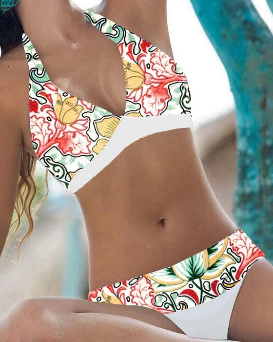 Women's Two-Piece Halter Neck Bikini Set