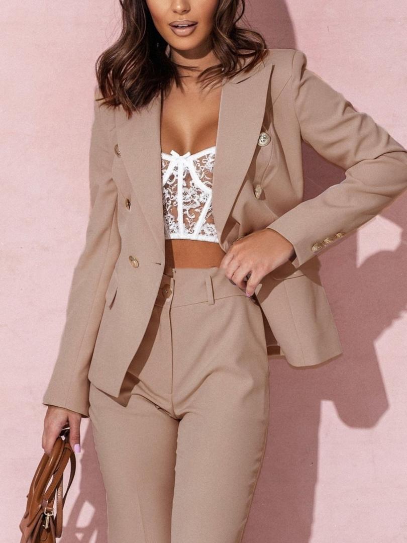 Women's Tailored Blazer and Trouser Business Suit