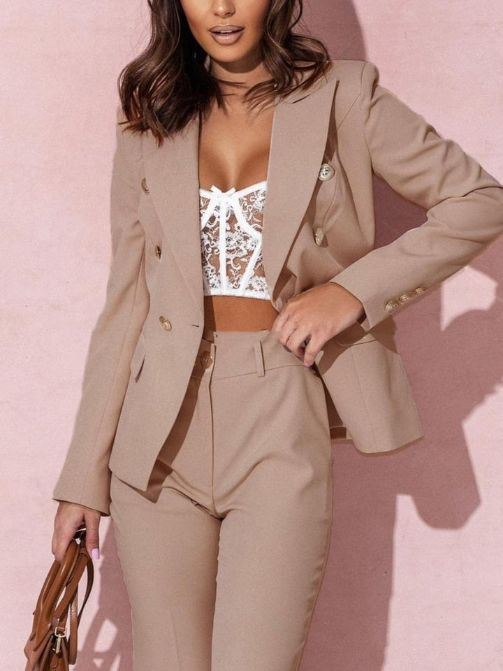 Women's Tailored Blazer and Trouser Business Suit