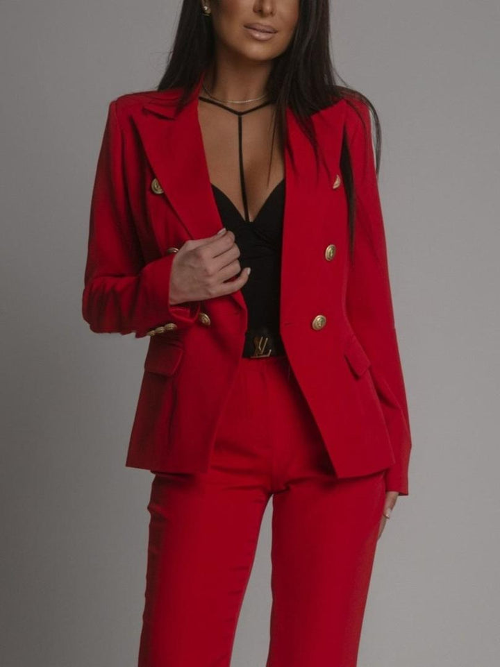 Women's Tailored Blazer and Trouser Business Suit