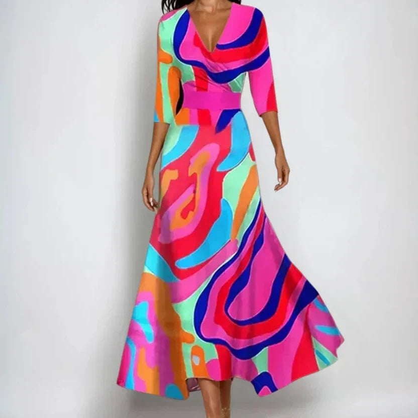 Women's A-Line Dress for Summer and Festive Occasions