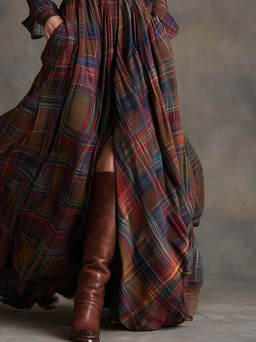 Shirt Dress with a Waist-Defining Belt
