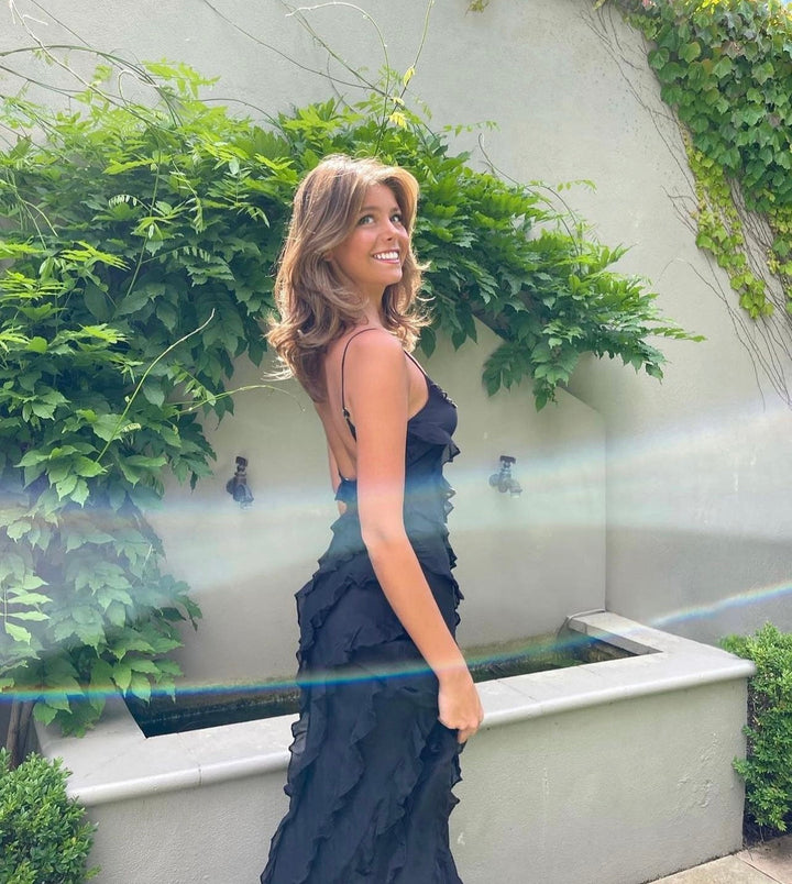 Romantic Maxi Dress with Tiered Ruffles