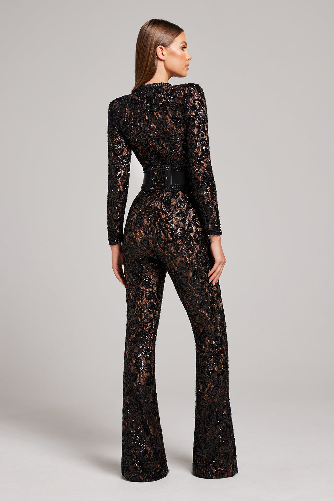 Wide-Leg Midnight Sparkle Jumpsuit for Women