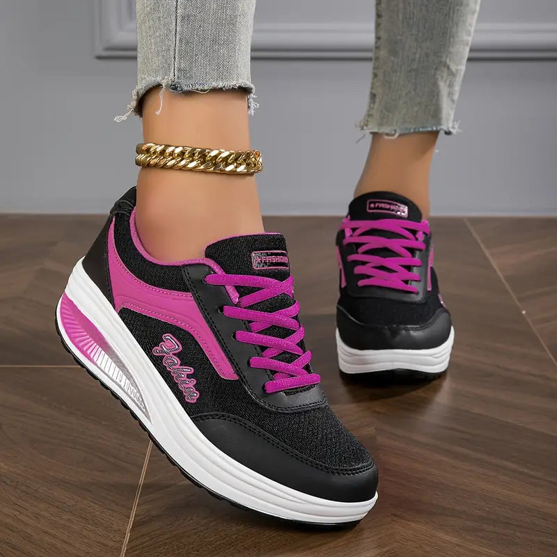 Supportive Walking Shoes with Contoured Ergonomic Footbed