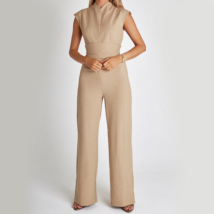 Women's Sleeveless Wide-Leg Formal Party Jumpsuit