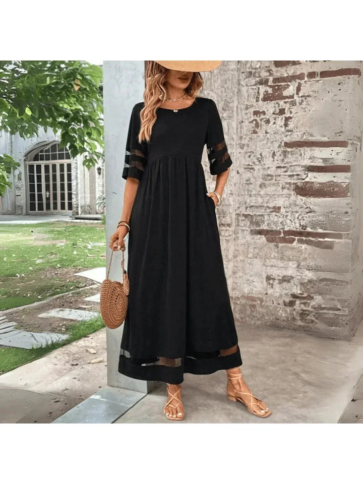 Women's Tummy Control Maxi Dress with Sculpting Fit