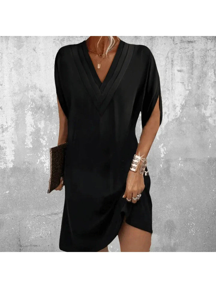 Women's Tummy Control Midi Dress with Smoothing Fit