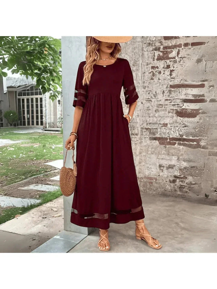 Women's Tummy Control Maxi Dress with Sculpting Fit