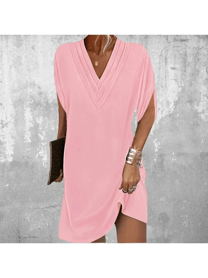 Women's Tummy Control Midi Dress with Smoothing Fit