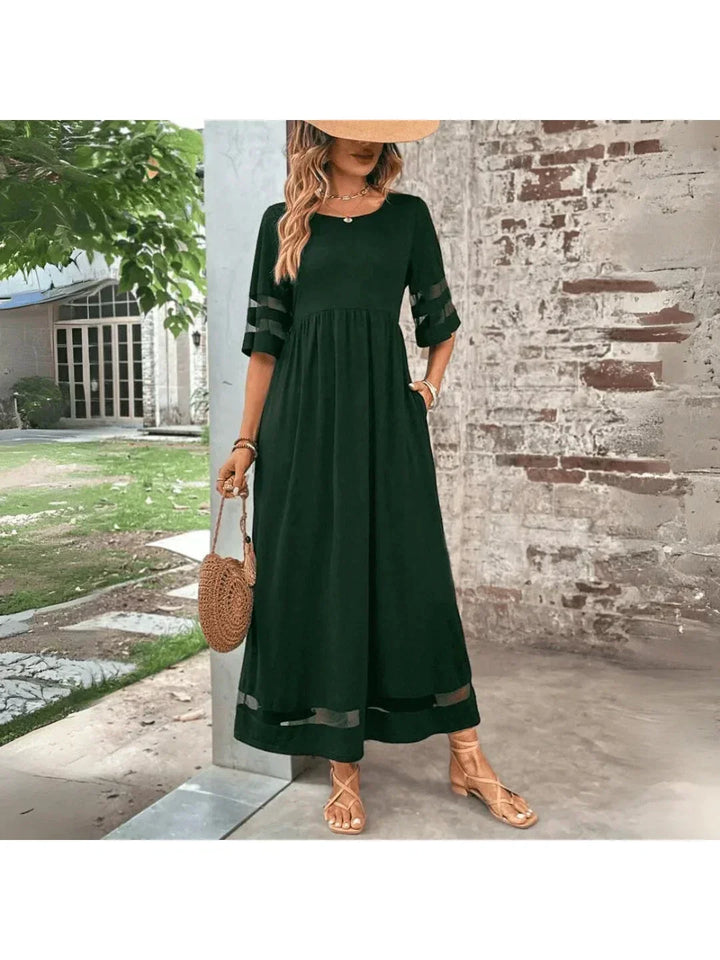 Women's Tummy Control Maxi Dress with Sculpting Fit