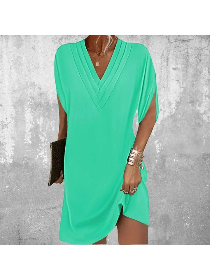 Women's Tummy Control Midi Dress with Smoothing Fit