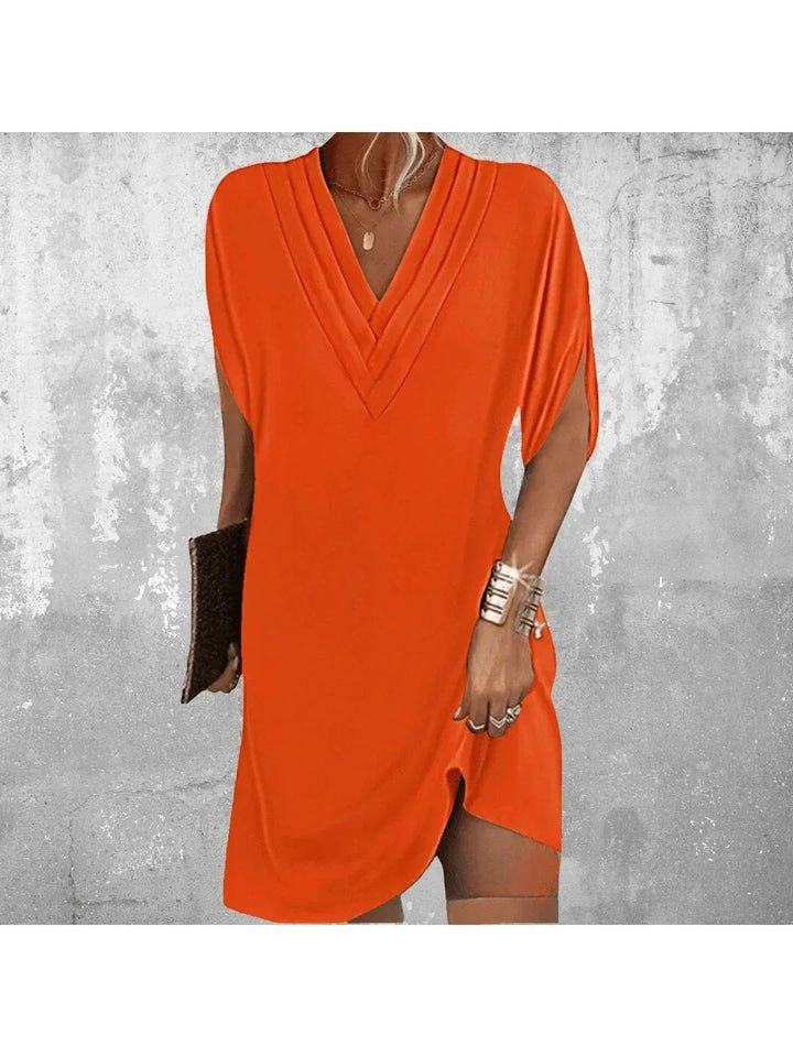 Women's Tummy Control Midi Dress with Smoothing Fit