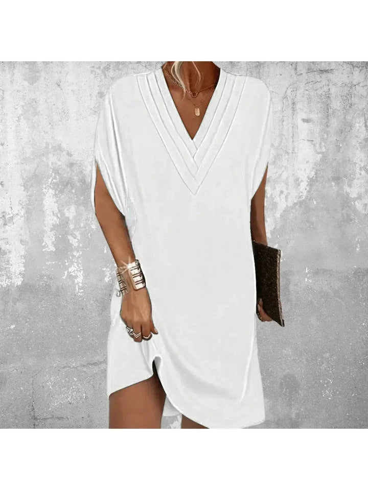 Women's Tummy Control Midi Dress with Smoothing Fit
