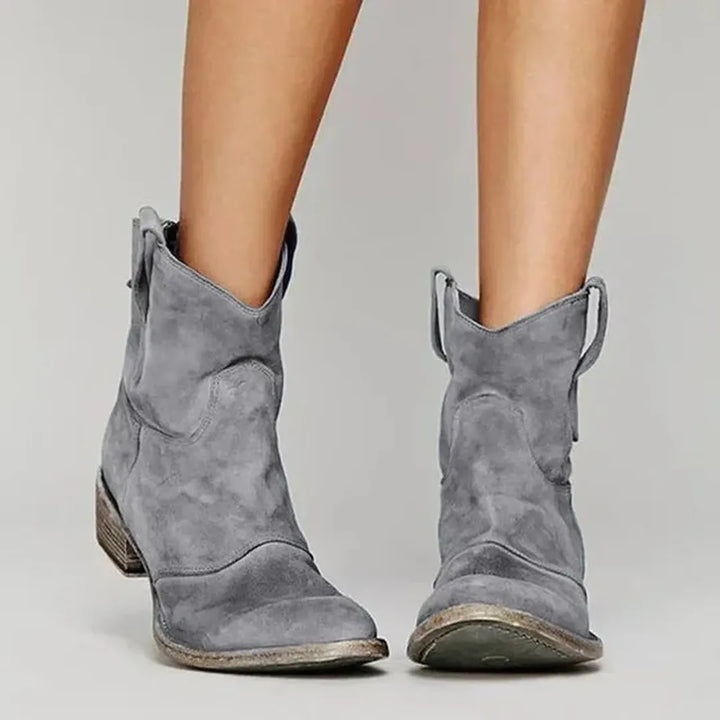 Western Cowgirl-Inspired Ankle Boots