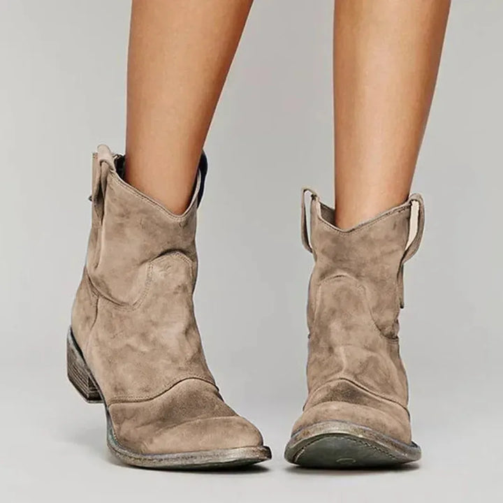 Western Cowgirl-Inspired Ankle Boots