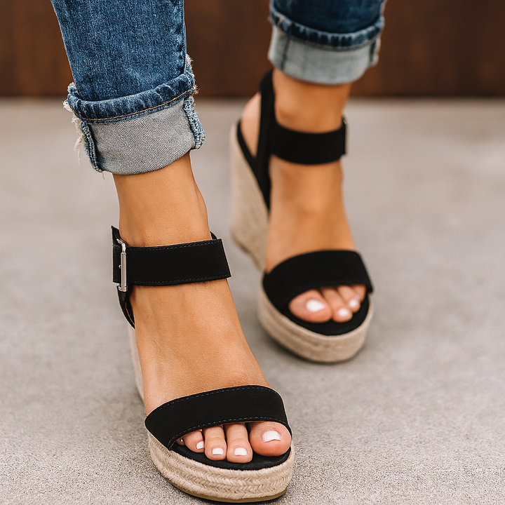 Women's Spring Wedge Sandals with Open Toe