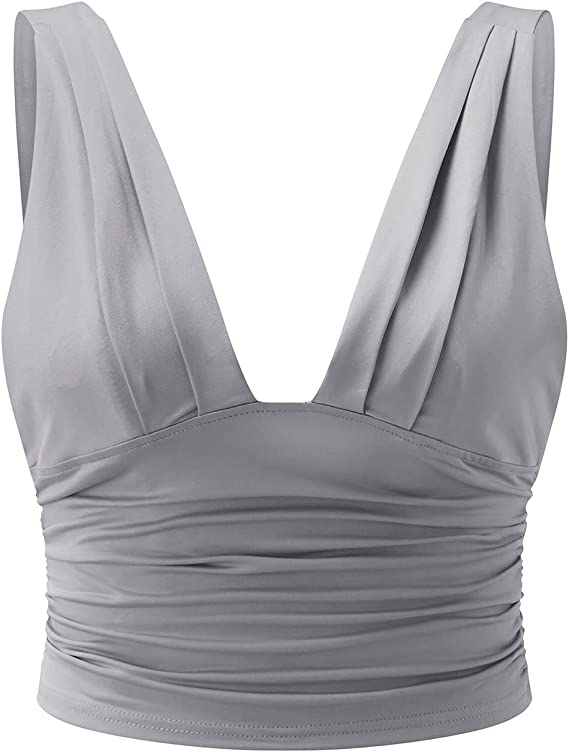 Women's Sleeveless Shell Top with V-Neckline
