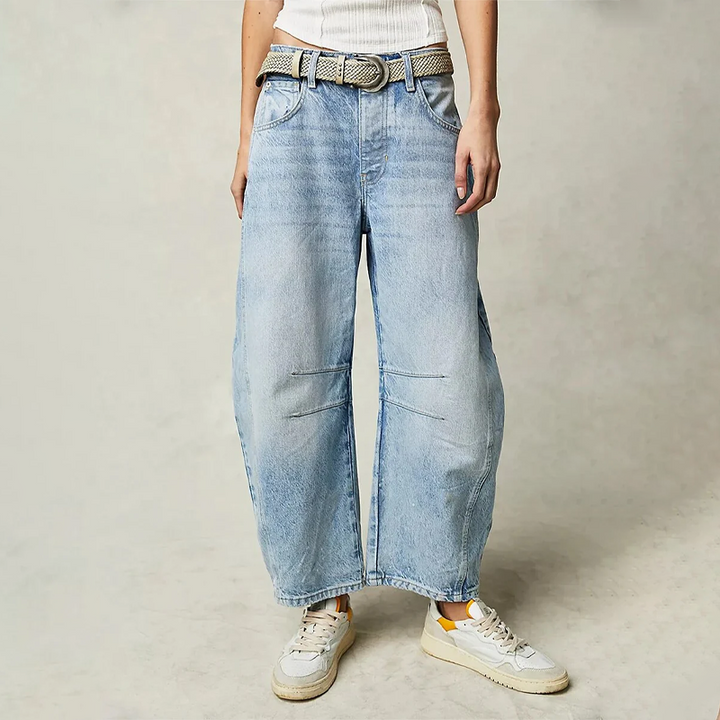 Women's High-Rise Wide-Leg Denim Jeans