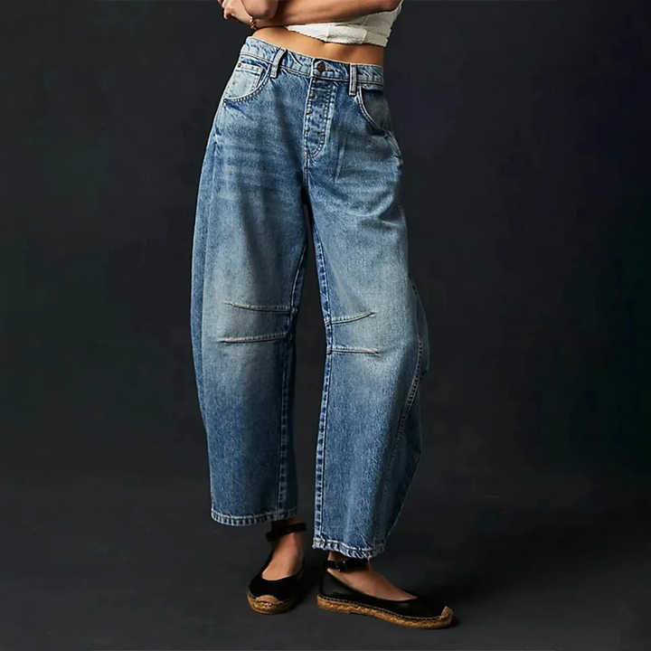 Women's High-Rise Wide-Leg Denim Jeans