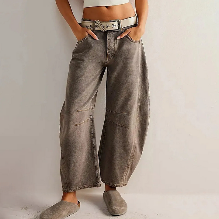 Women's High-Rise Wide-Leg Denim Jeans