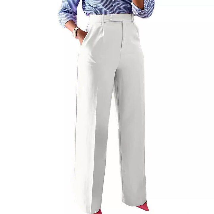 High-Rise Wide-Leg Trousers for Day and Evening Wear