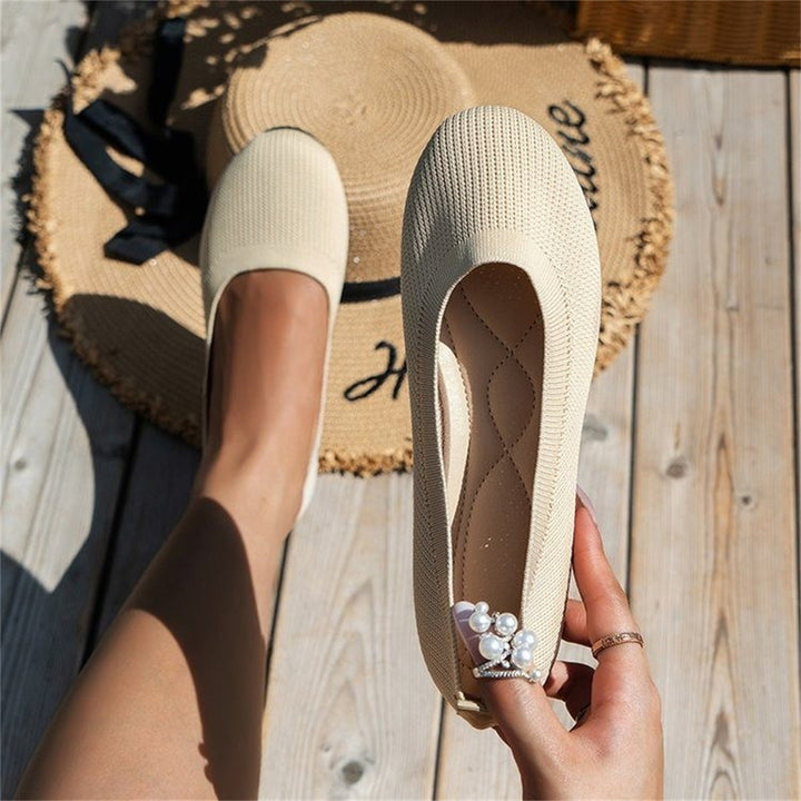 Round-Toe Slip-On Ballet Flats with Arch Support