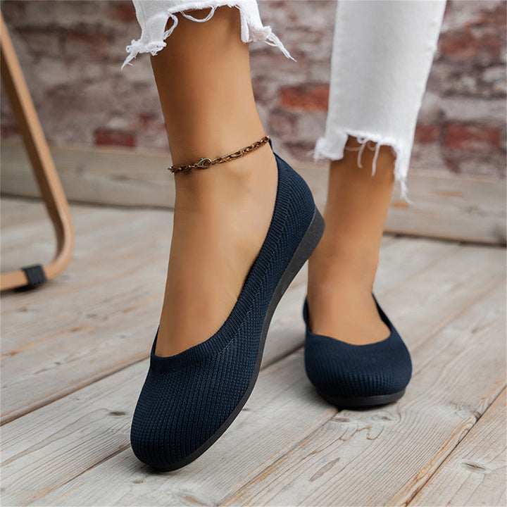 Round-Toe Slip-On Ballet Flats with Arch Support