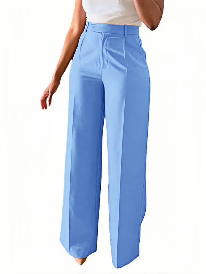 High-Rise Wide-Leg Trousers for Day and Evening Wear