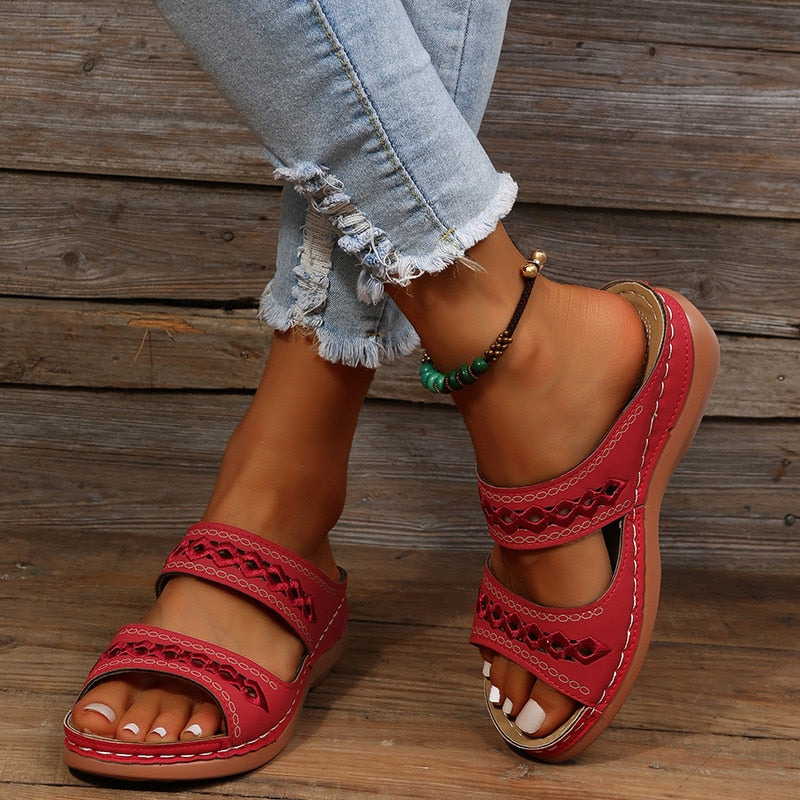 Summer Slide Sandals with Non-Slip Grip Sole