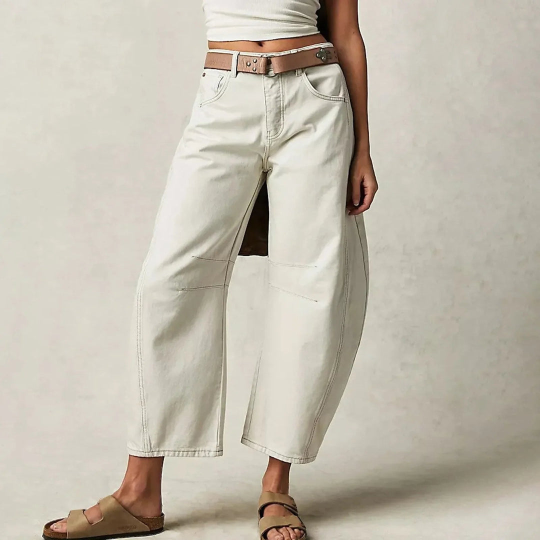 Women's High-Rise Wide-Leg Denim Jeans