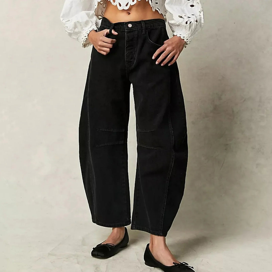 Women's High-Rise Wide-Leg Denim Jeans