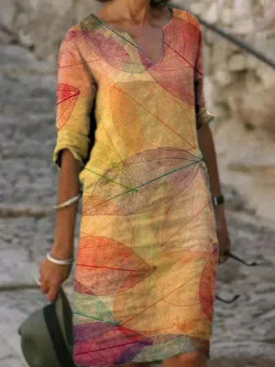 Women's Airy Linen Summer Dress with an Elegant Lightweight Fit