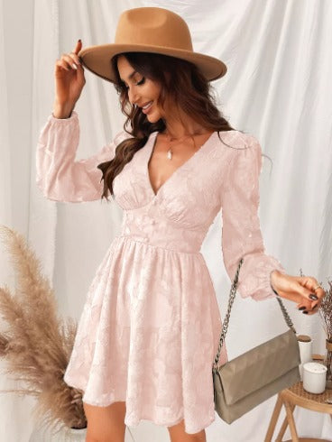 Relaxed-Fit Satin Midi Dress with Short Sleeves