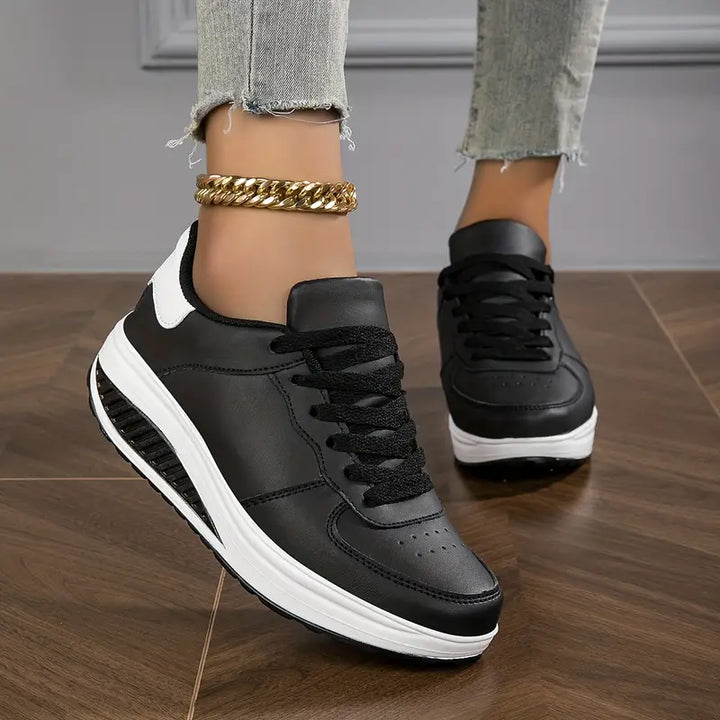 Supportive Walking Shoes with Contoured Ergonomic Footbed