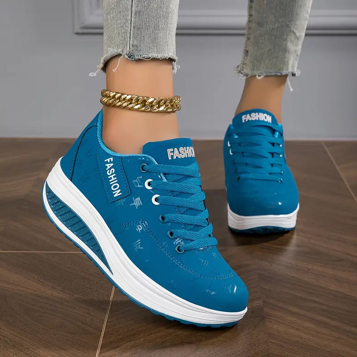 Supportive Walking Shoes with Contoured Ergonomic Footbed