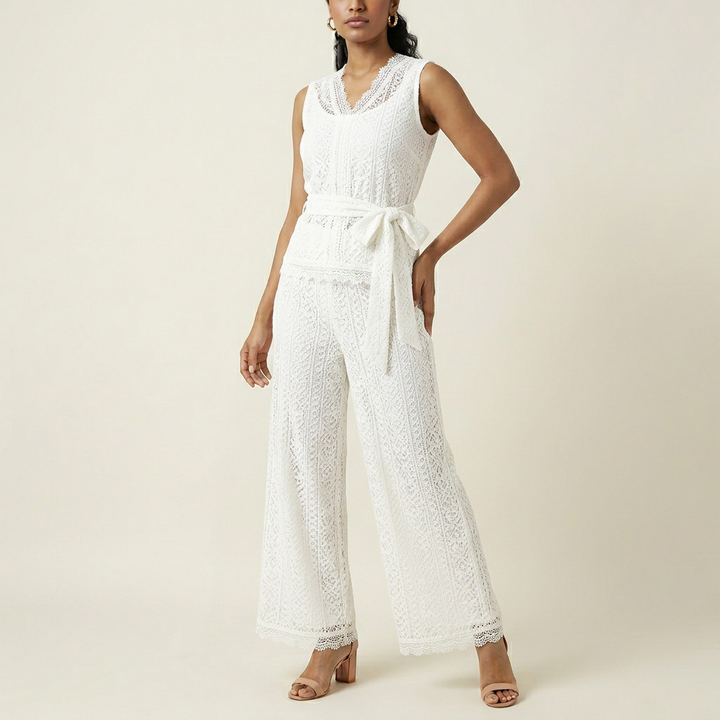 Women's Eyelet Cotton Mini Dress