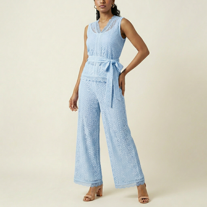 Women's Eyelet Cotton Mini Dress
