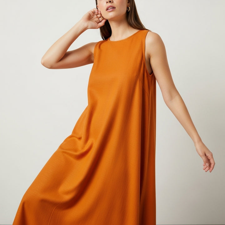 Women's Asymmetric Hem Maxi Dress