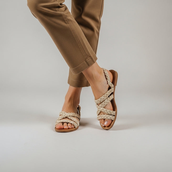 Women's Braided Flat Sandals