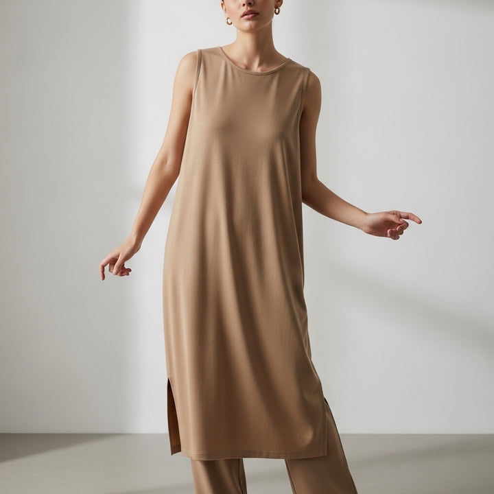 Women's Asymmetric Hem Maxi Dress