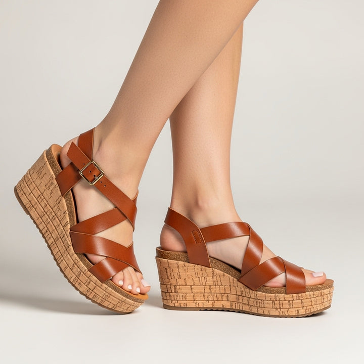 Women's Cork Wedge Sandals
