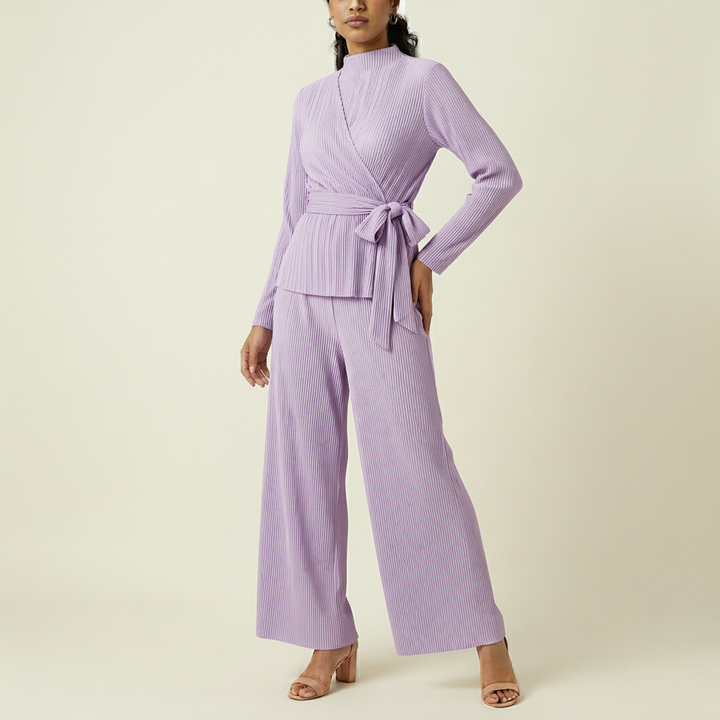 Women's Plisse Pleated Midi Dress