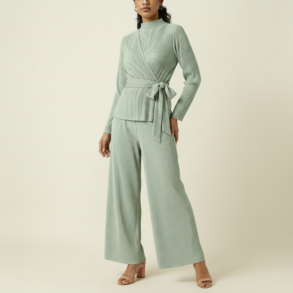 Women's Plisse Pleated Midi Dress