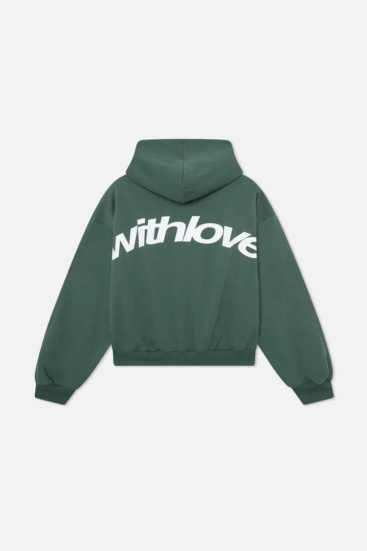 Relaxed "With Love" Print Hoodie for Casual Days