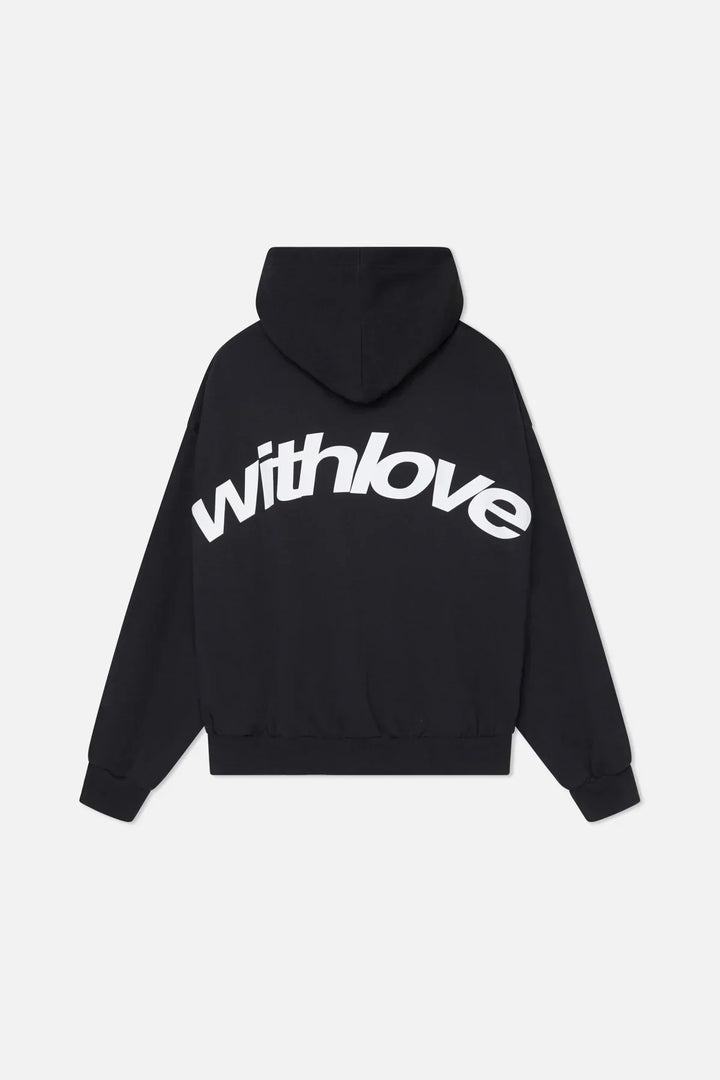 Relaxed "With Love" Print Hoodie for Casual Days