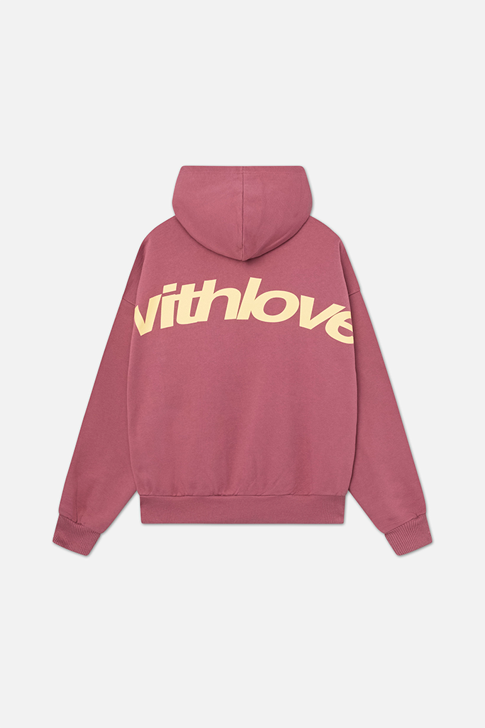 Relaxed "With Love" Print Hoodie for Casual Days