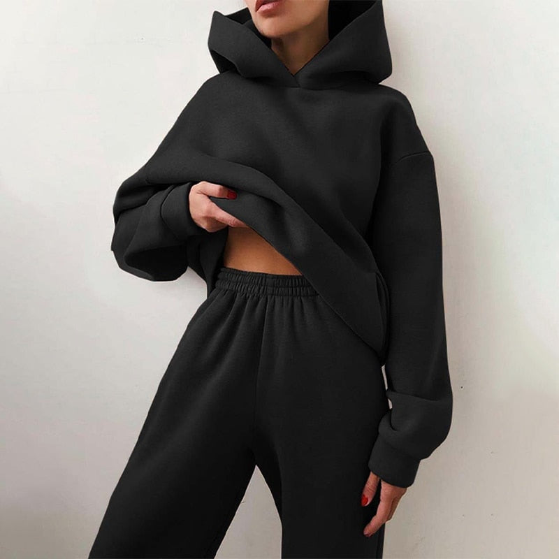 Women's Oversized Two-Piece Tracksuit Set