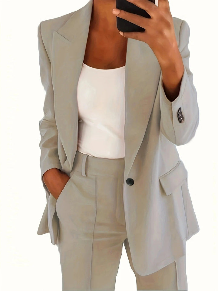 Women's Timeless Blazer and Trouser Suit Set